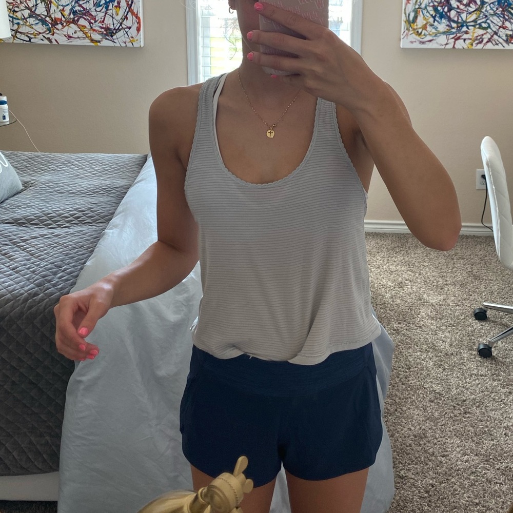 GREY LULU CROPPED TANK